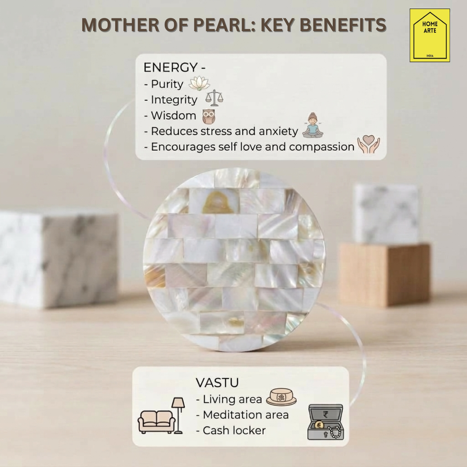Ik Onkar Metal Holder with Mother of Pearl Festive