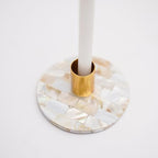 Mother of Pearl  round Tea Light Holder