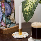 Mother of Pearl  round Tea Light Holder