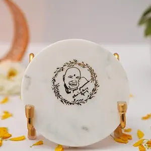 Mantra Metal Holder with Marble