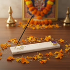 Marble with Agate Ik Onkar Agarbatti Stand