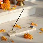 Marble with Agate Ik Onkar Agarbatti Stand
