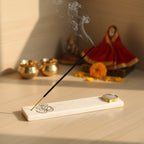 Marble with Agate Om Agarbatti Stand