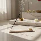 Marble Agarbatti Stand with White Agate