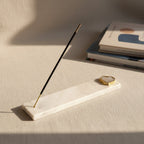 Blue Agate with Marble Agarbatti Stand